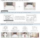 MIULEE Cushion Inserts 40cm x 60cm, Throw Pillow Insert for Sofa/Bed, Decorative Cushion Inner Pads, White Cushion Filler, Rectangle Pillow Stuffer, 16 x 24 Cushion Insert - Image 6