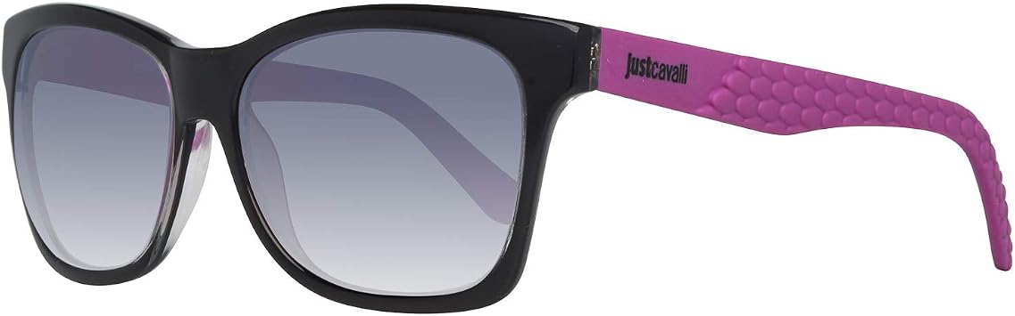 Just Cavalli 649 01U Black and Purple 649S Wayfarer Sunglasses Lens Category 2