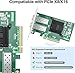 10Gtek 10Gb PCI-E NIC Network Card, Dual SFP+ Port, with Intel 82599ES Controller, PCI Express Ethernet LAN Adapter Support Windows Server/Linux/VMware, Compare to Intel X520-DA2(E10G42BTDA)