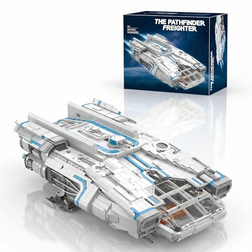 Mocbuiie Raumschiff Klemmbausteine Space Wars - 5611 Teile Technik Spaceship Modular Buildings Sci-Fi Bauset für Erwachsene Kompatibel mit Barweer BWR008