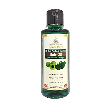 Khadi Pure Herbal Amla & Brahmi Hair Oil, 210 ml