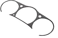Vista 3 de Daeiclru Cubierta de velocímetro de fibra de carbono suave para interior de tablero de instrumentos compatible con Nissan 350z 2003-2006, calcomanía