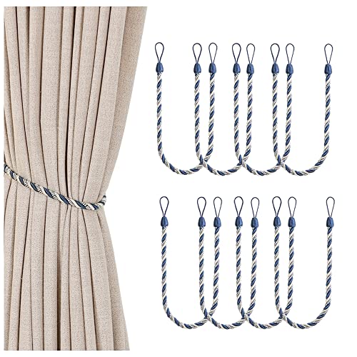 Fermatende A Calamita 2 Set - Magneti Forti Per Tende Da Letto, Ufficio, Casa (30 Cm, Beige) - Foto 2