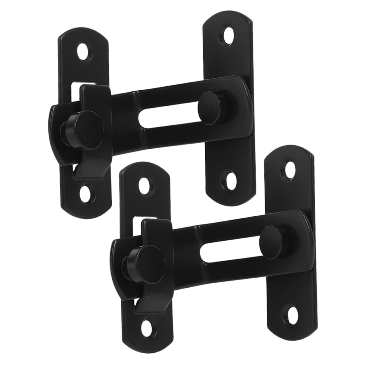 SOLUSTRE 2pcs Sturdy Hasp Lock Carbon Steel Door Lock for Barn Doors Sliding Doors Industrial Use Sturdy Window Lock