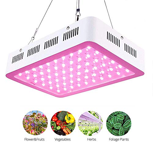 Roleadro Lampe Horticole Led Floraison 300W Spectre Complet pour Plante Croissance 5W Chip Led Culture Indoor