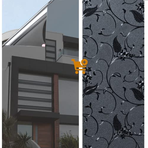 One Way Window Film Black Silver + Total Black Film #TOP14