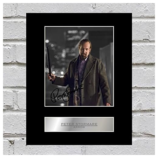 Peter Stormare signerad monterad fotouppvisning pil