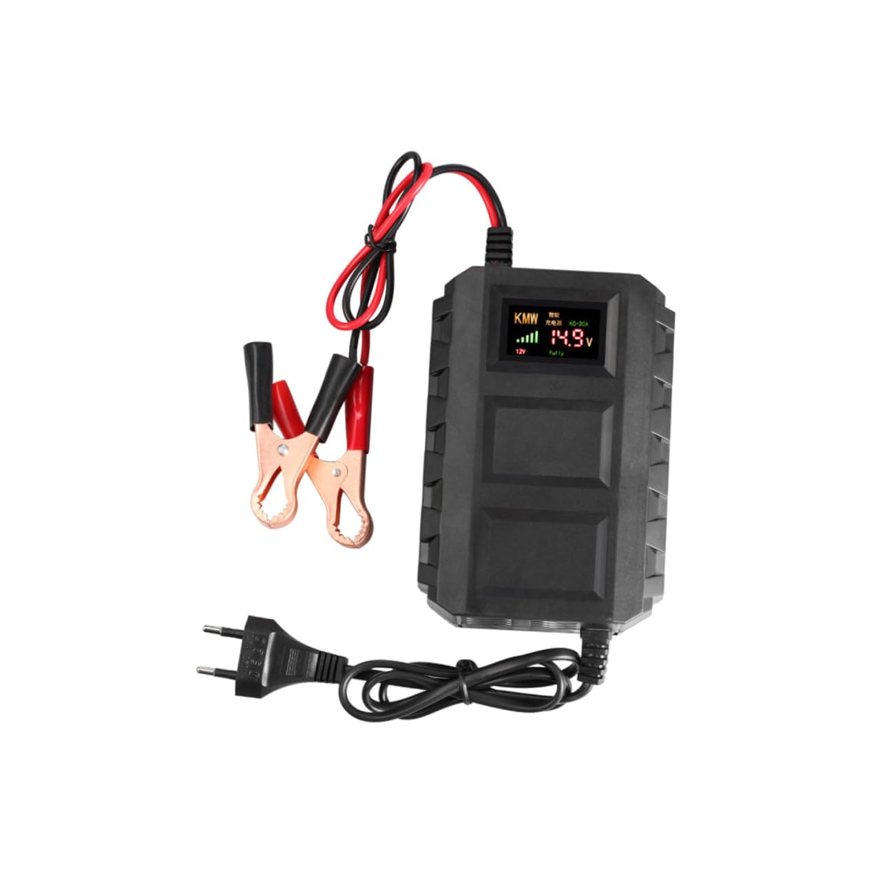 Chargeur de Batterie Automobile Noir pour Batterie 12 V 20 A