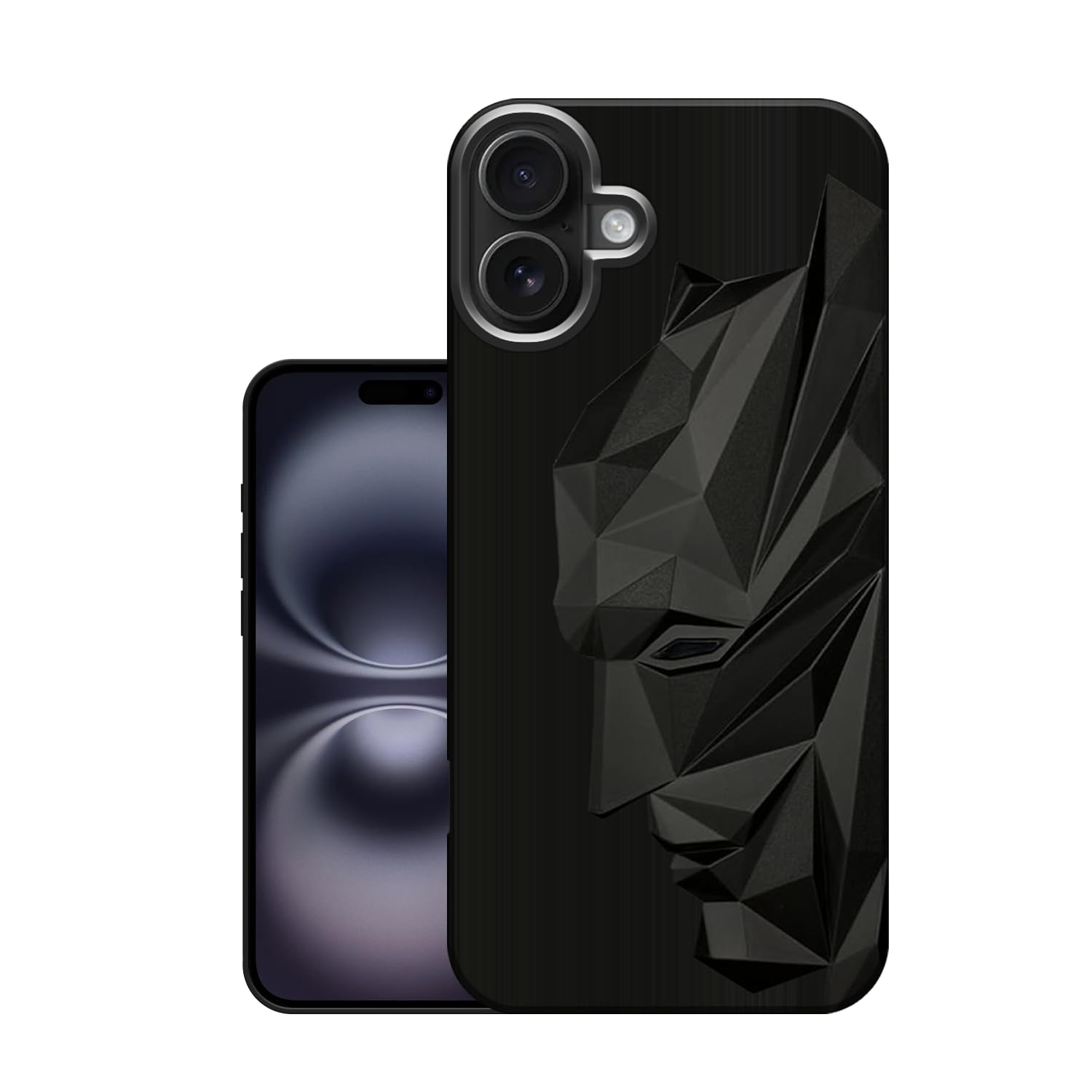 VIDO Exclusive Soft Back Case Cover for iPhone 16 Plus (Shock Proof |360 Degree Complete Protection)