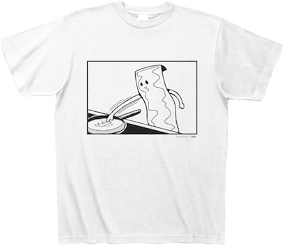 Amazon クラブティー Clubt ポプテピピック サブキャラクソtシャツ ベーコンムシャムシャくん Tシャツ ホワイト Xl ホワイト オリジナルプリント 通販