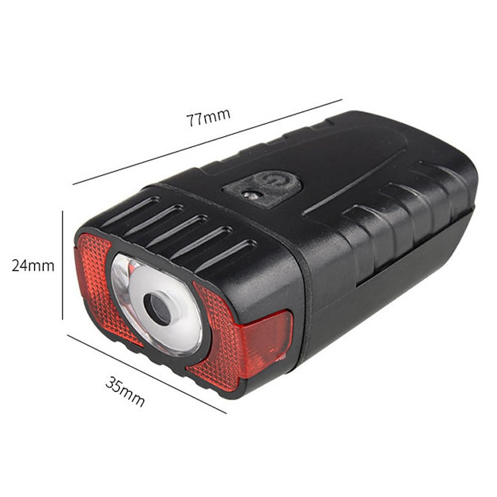 Fari per Bicicletta con Ricarica USB, Illuminazione Intelligente fotosensibile per Ciclismo all'aperto, Corsa Notturna e luci per Casco.