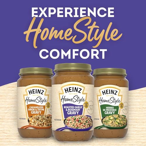 Image of Heinz HomeStyle Gravy Variety Pack, Roasted Garlic & Rosemary + Mushroom, (12 Oz, 2Ea.) (Variety Pack)