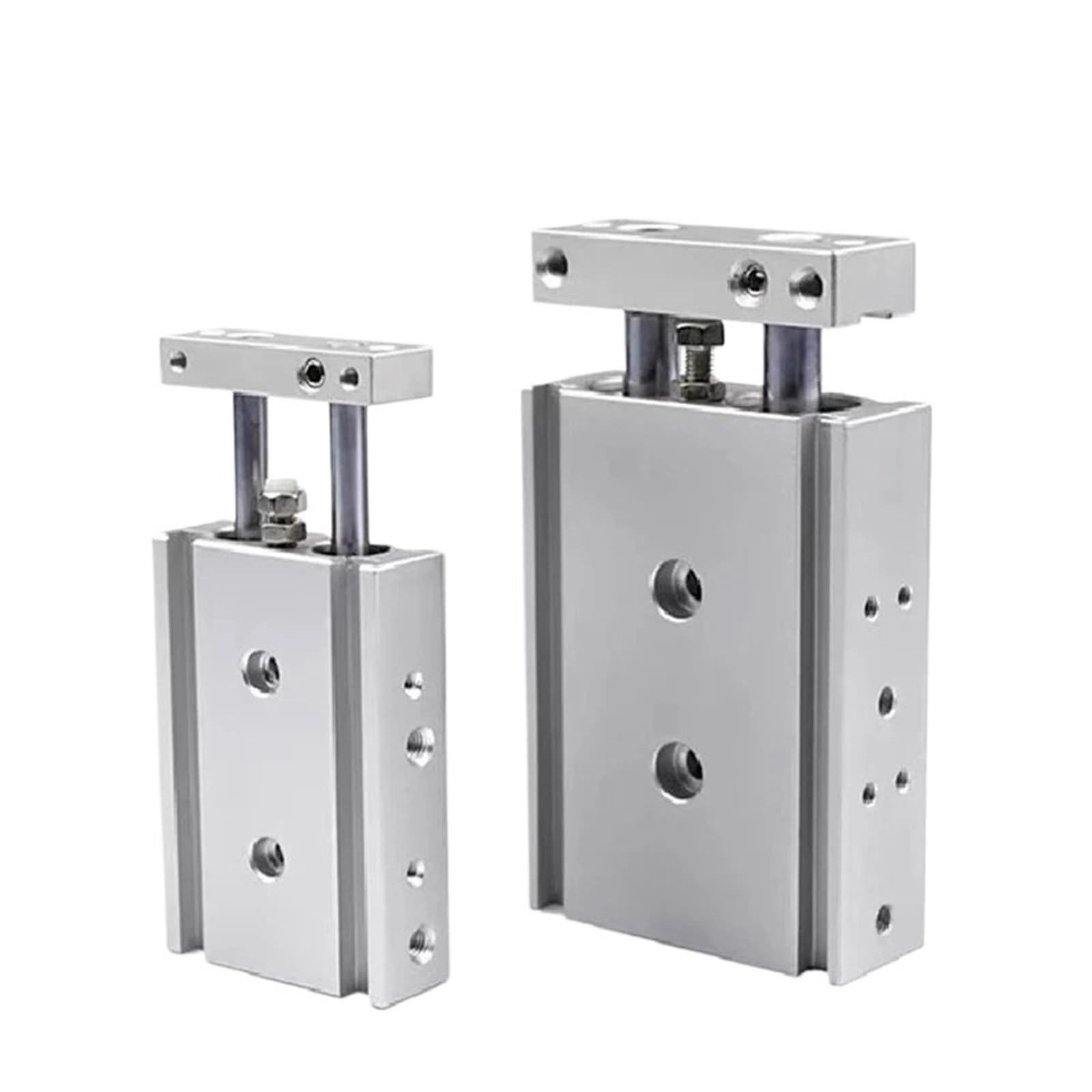 Vérin pneumatique double tige CXSM pour stopper les forces latérales