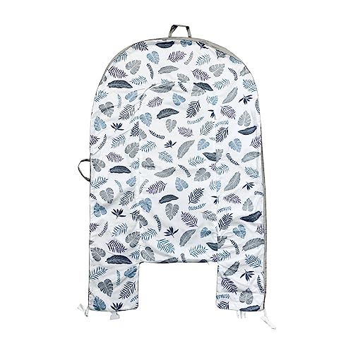 HOUSEYUAN Baby Lounger Replaceable Cover Baby Nest Backup Cover 100% Cotton Breathable Machine Washable (Gray Leaves)
