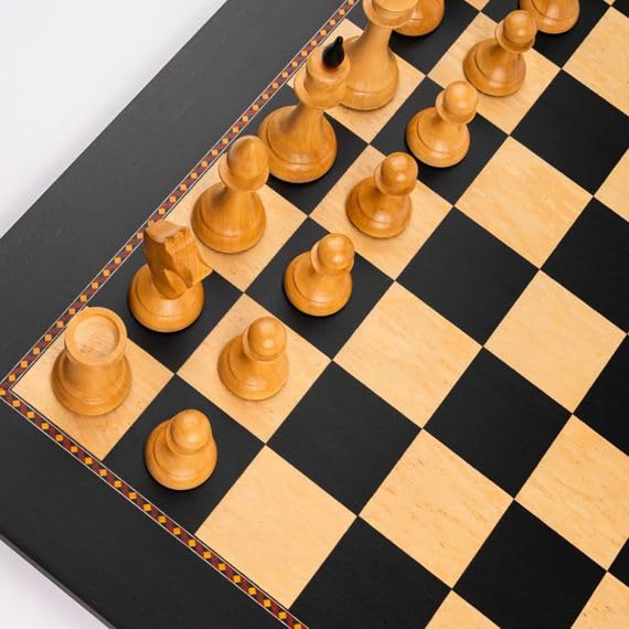 Set de Ajedrez Oficial Gambito de Dama, Ideal para Aficionados y Clubes, Tablero de ajedrez y Piezas de ajedrez para niños y Adultos, Conjunto de ajedrez, Juego de Ajedrez