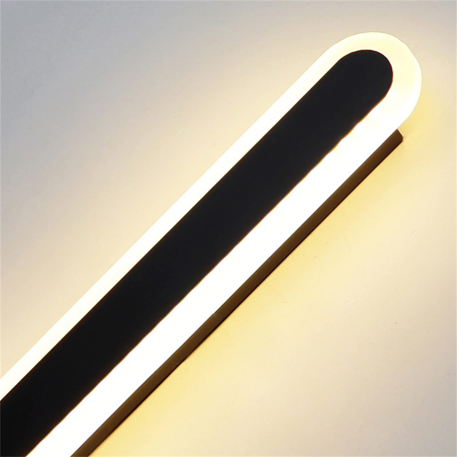 MOCHAMIK Kinkiety Kinkiety LED Wewnętrzna długa listwa Kinkiet Światła Możliwość przyciemniania w górę W dół Światło ścienne Regulowany kolor Akrylowe aluminium Oświetlenie ścienne do Sypialnia Salon