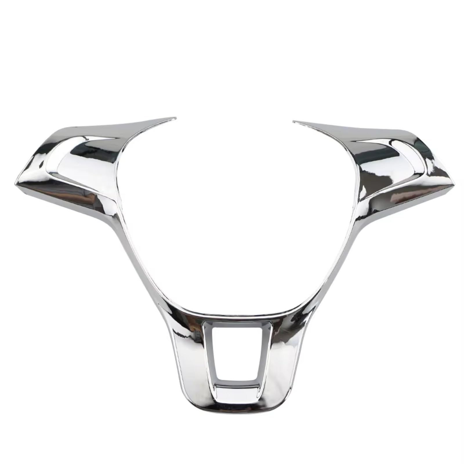 Car Interior Moulding Trim for VW for Golf 7 for GTI for MK7 for Polo for Jetta for MK6 for Tiguan for Touran for Caddy Car Steering Wheel Cover Trim Sticker(A Glossy Silver)