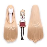 Cosplay Wig 100cm Long Himouto ! Umaru-chan Wig Doma Umaru UMR Straight Cosplay Hair Bangs Halloween Role Play