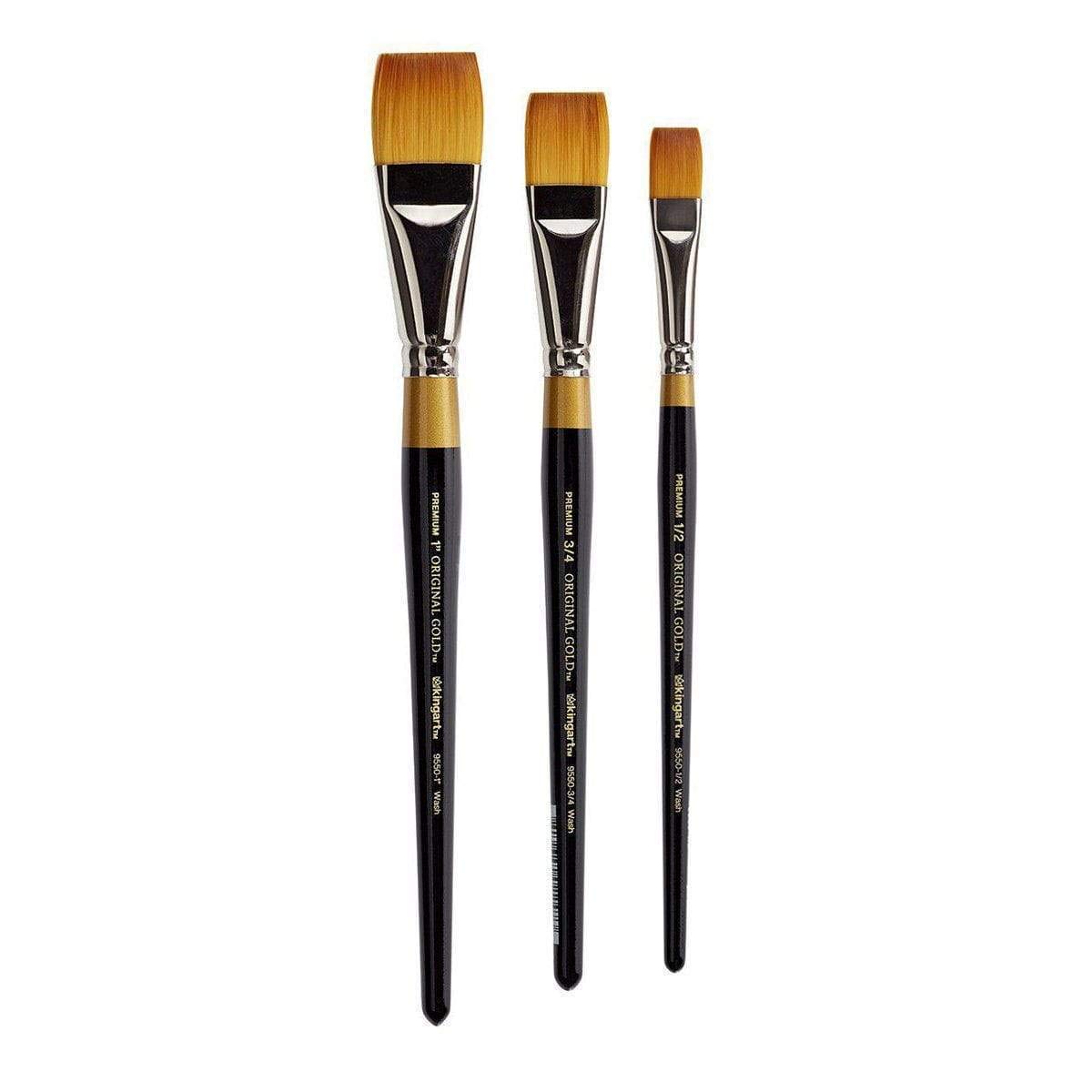 KingArt PREMIUM Orijinal Altın 9550 Serisi Sanat Seti, 3'lü Set, 3 Parça