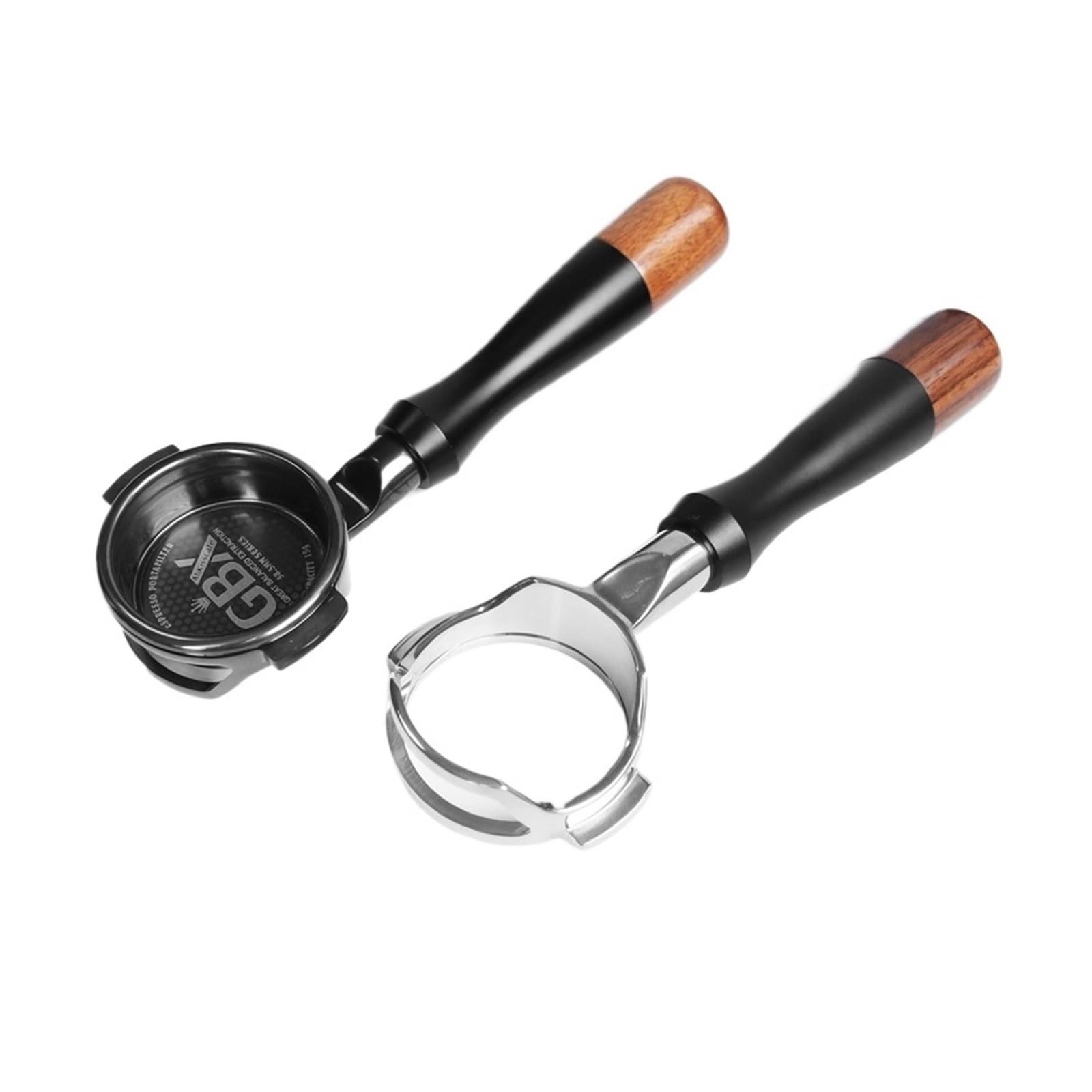 Portafiltro sin fondo for café, cesta de filtro precisa desnuda, compatible con Lelit Flair ECM, 58MM E61, accesorios for máquina de café expreso, herramienta Barista | 58mm GBX 15g GD