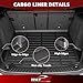 Wayhigh-All Weather Floor Mats and Cargo Mat Set Fit for 2013-2019 Ford Escape & Ford C-Max 2013-2018 Custom Fit TPE Heavy Duty Car Mats Rubber Floor Liners Accessories