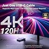 MINIX K1 USB C KVM Switch 1 Monitors 2 Computers, 4K@120Hz HDR, 100W PD 3.0, Dual USB-C Input KVM Switches, Share Keyboard & Mouse, Aluminum Design, Compatible with Windows, Mac, Linux, Android