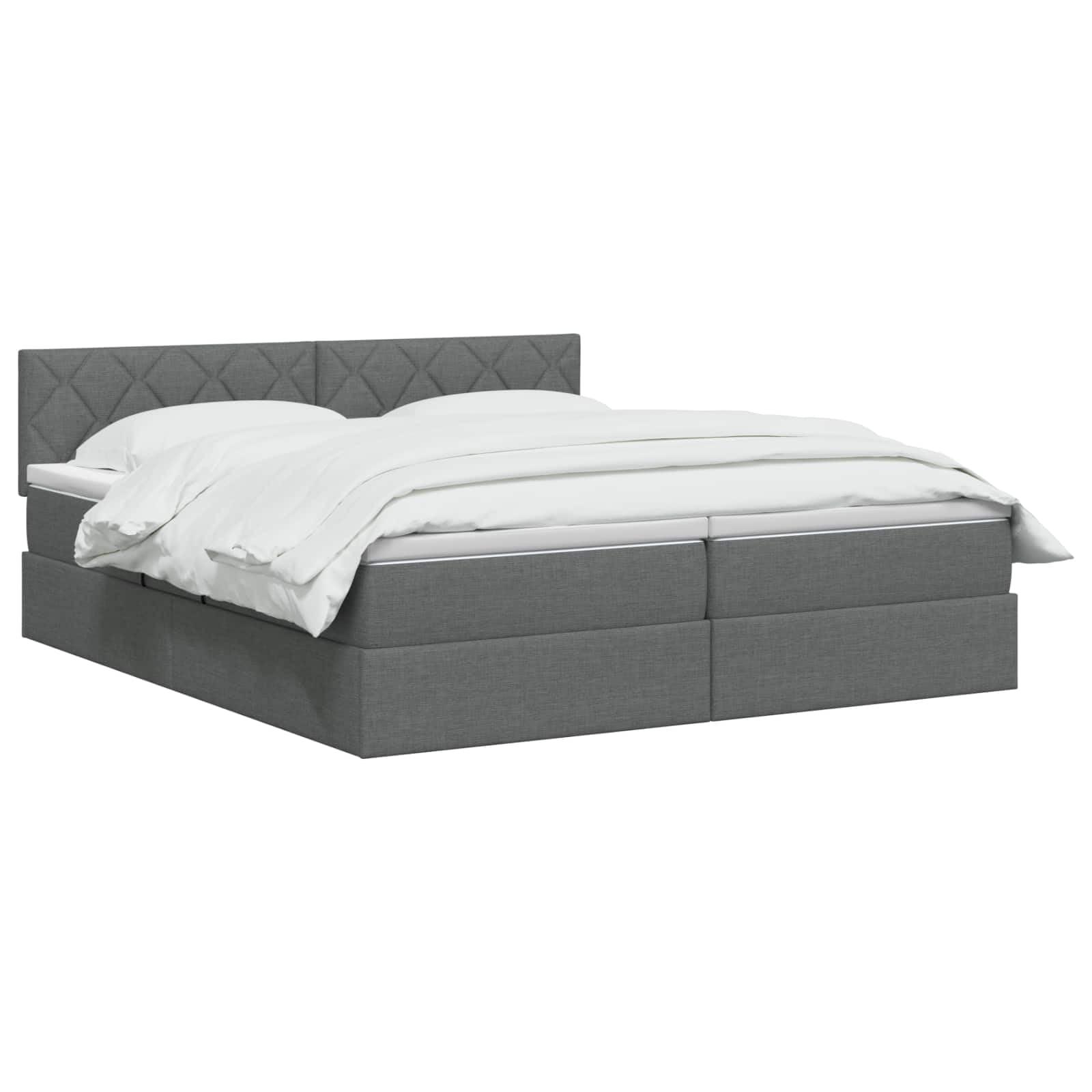Generisch LED-Speicherbett Dunkelgrau 200 x 200 cm belastbar bis 140 kg