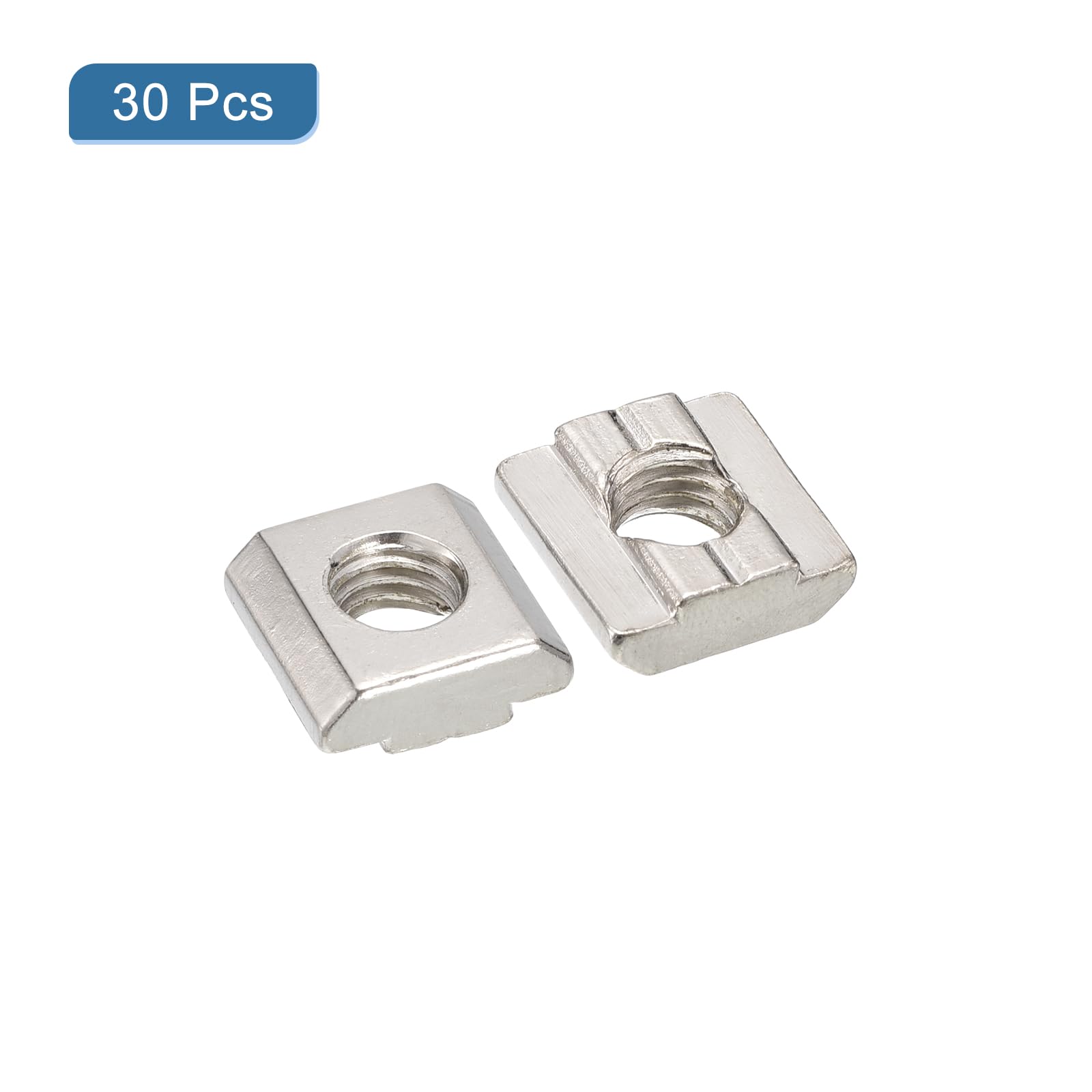 Nickel Plated T Nuts - M8 Carbon Steel -3