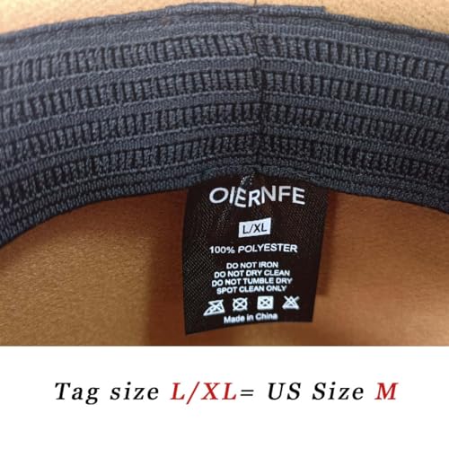 Image of Classic Wide Brim Fedora Hat for Women Man Floppy Panama Hat Western Felt Outdoor Hat with Band Sun Protection