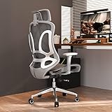 ERGOUP Ergonomic Office Chair Computer Desk Chiar Mesh High Grey Desk Chair, Mesh Computer Chair wit