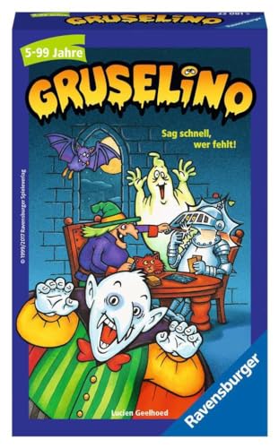 Ravensburger 23081 - Gruselino, Mitbringspiel für 2-4 Spieler, Suchspiel...