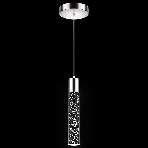 Miniatura 10 de Esfos Luces colgantes para isla de cocina, paquete de 3, 6500 K, modernas luces de isla de cocina, accesorios de iluminación de techo con burbuja de