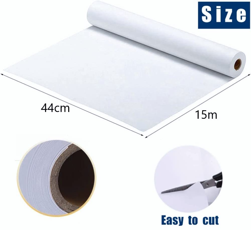 Rotolo Carta Da Disegno 30cm X 15m - Bianco, 70g/m², Per Cavalletto E Artigianato - Foto 2