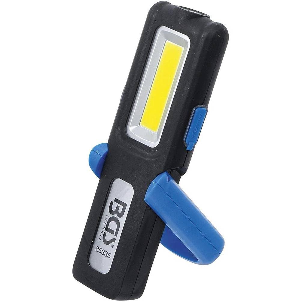 D-Work - Lampada da lavoro COB-LED, pieghevole, 14,6 x 3,9 x 24,6 cm, potente e portatile