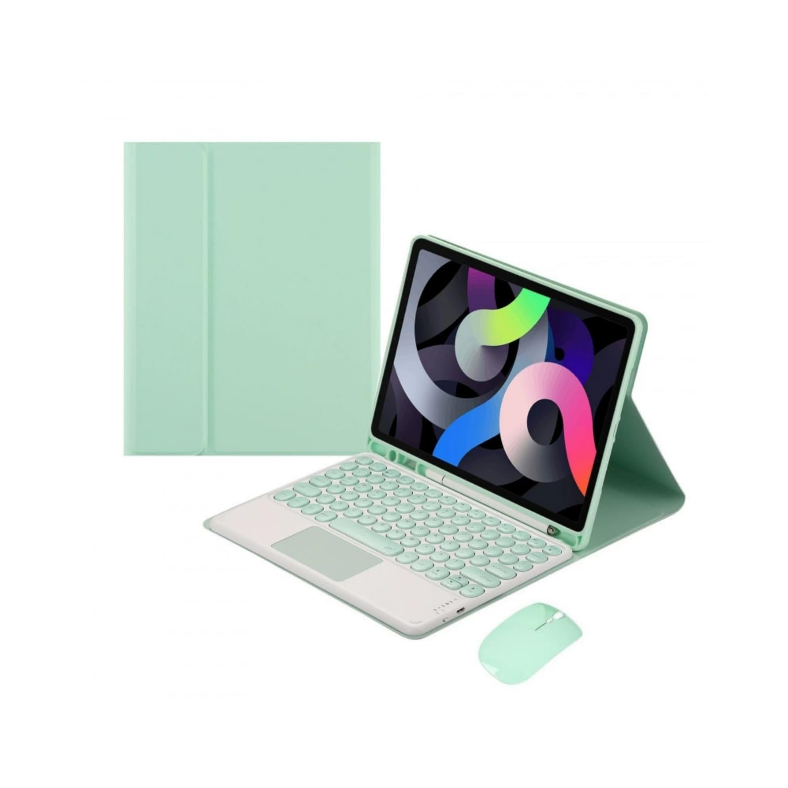 Funda con Teclado y touchpad para Samsung Galaxy Tab A11 Plus/A11+ de 11 Pulgadas 2025, Teclado Bluetooth Desmontable y ratón inalámbrico, con Soporte para lápiz
