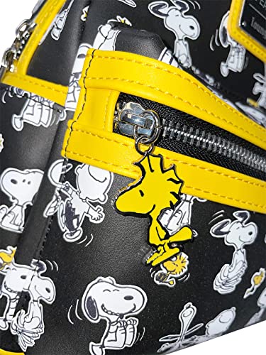 Loungefly Peanuts Snoopy and Charlie Brown Allover Print Womens Double Strap Shoulder Bag Purse4