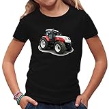 185 g/m² Im-Shirt Traktoren Kinder T Traktor Steyr CVT 2665 by Schwarz Kinder 7-8 Jahre