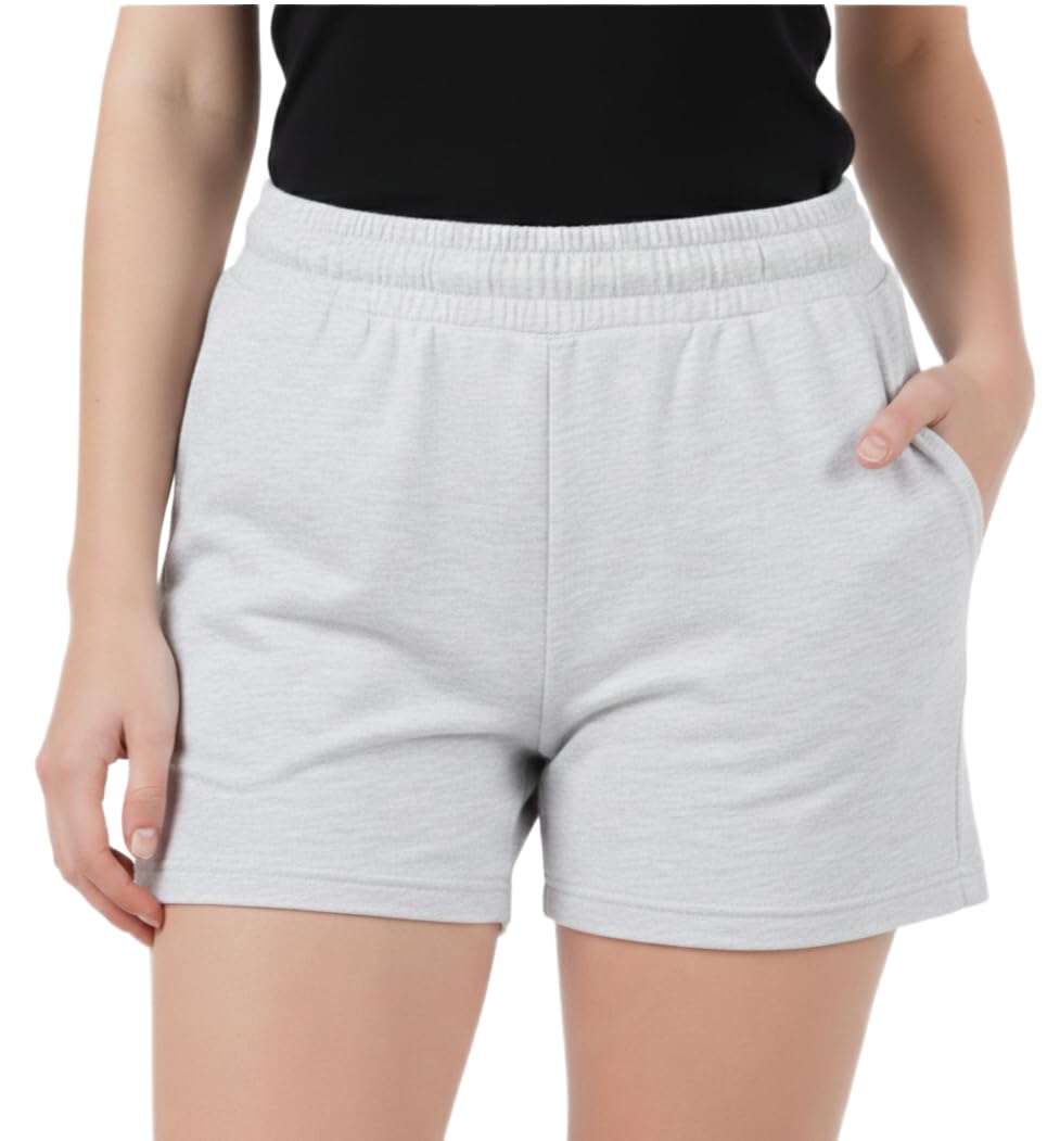 Mid Rise Knee Length Drawstring Closure City Shorts for Women - Slim Fit, Soft and Breathable Cotton-image-26