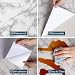 VEELIKE Papel Adhesivo Mármol Blanco Vinilo Rollo Papel Pintado Impermeable Gris Papel...