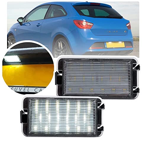 Número de luz LED para placa de matrícula para Seat Ibiza Cordoba Leon Toledo MK3 Altea Arosa...