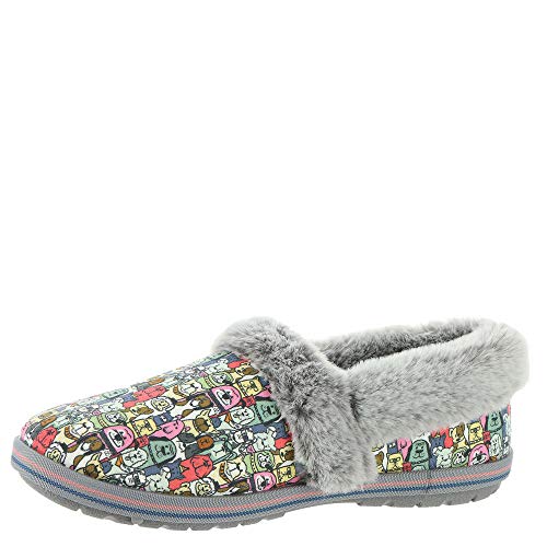 Skechers Skechers womens Slipper, Gray Multi, 8.5 US