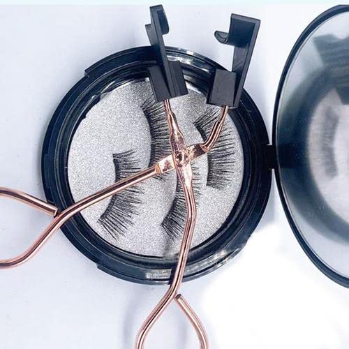 Miniatura 3 de Pestañas magnéticas sin delineador de ojos, pestañas magnéticas reutilizables, aspecto natural, impermeable, juego de pestañas postizas con