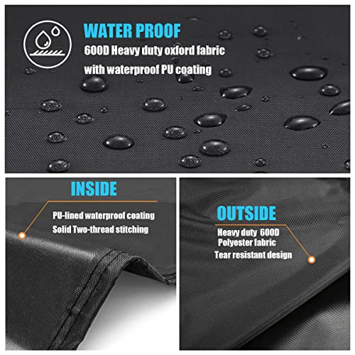 Grill Cover 68 Inch For Weber Genesis Ii And Lx 400 Series, Napoleon 61500 Pro Prestige 500 Series, Nexgrill, Charbroil And More 4-6 Burner Bbq Grill, Heavy Duty Uv & Waterproof, Rip-Proof, Black #TOP2