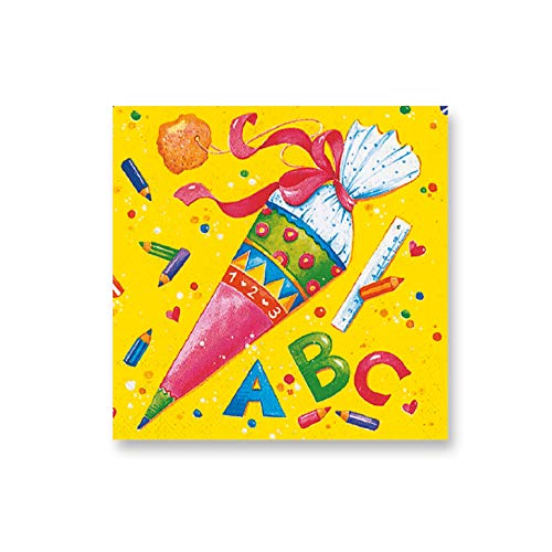 Preisvergleich Produktbild Paper + Design GmbH tabletop First Day at School - 1. Schultag Servietten 33 x 33 cm, 20 Stück