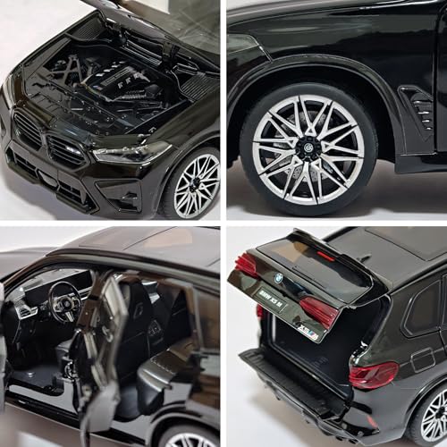 Auto a escala 1:24 BMW X5M metal con luz y sonido miniatura 4