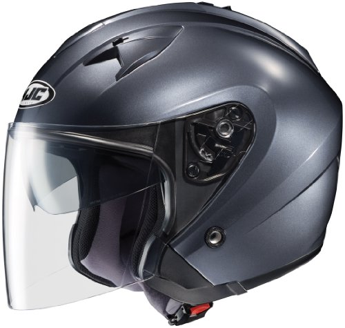 HJC Helmets IS-33 Helmet (Anthracite, Large) - Thumbnail 4