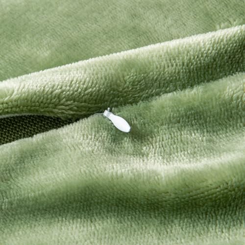 Image of BEDELITE Body Pillow Cover with Zipper Closure, Super Soft and Cozy Fuzzy Fleece Body Pillow Case Cover 20 x 54 Inches, Sage Green