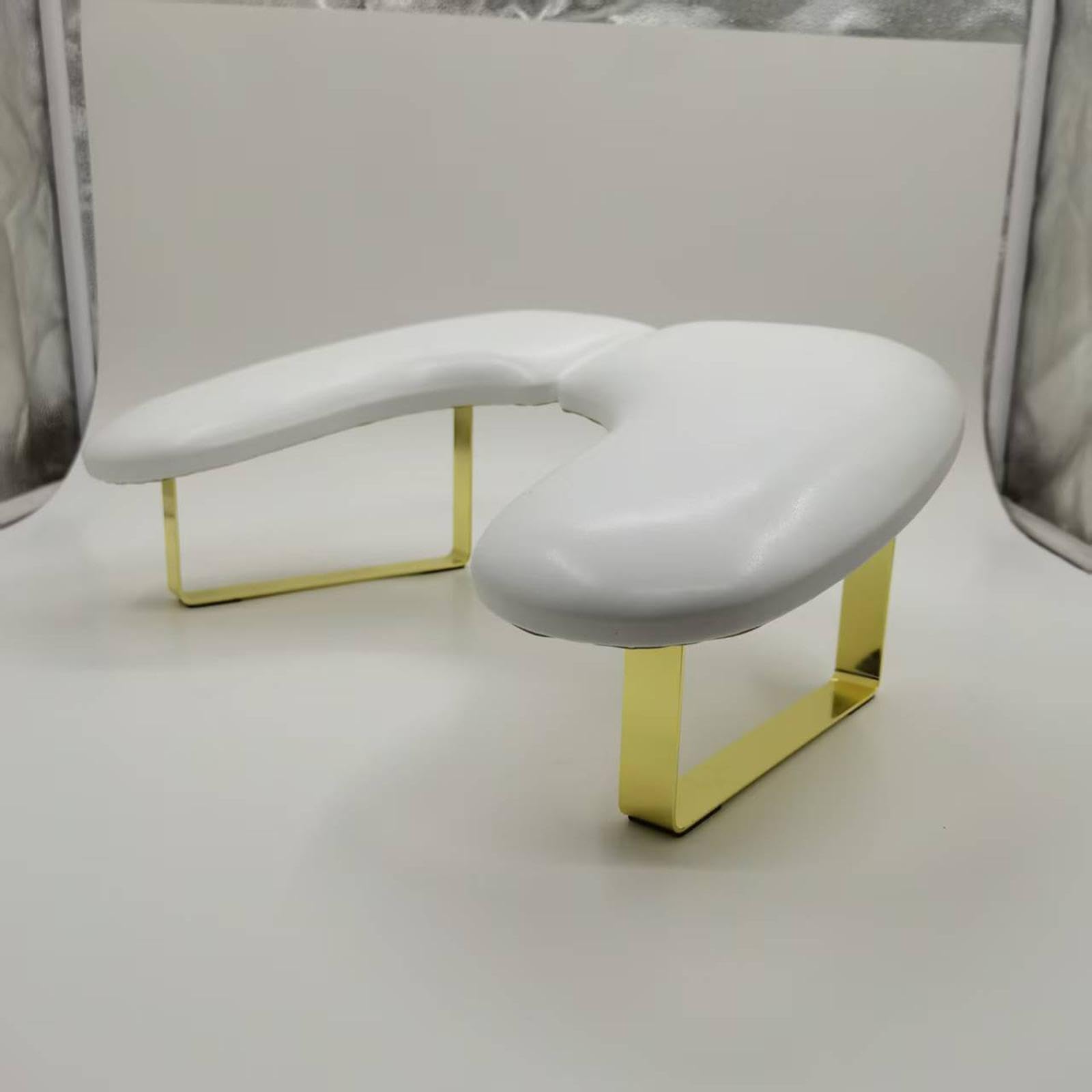Reposabrazos para Uñas, Suave Y Cómodo, Alfombrilla para Mesa de Manicura, Accesorios para Arte de Uñas, Cojín Reposamanos para Salón, Inclinación de, Blanco