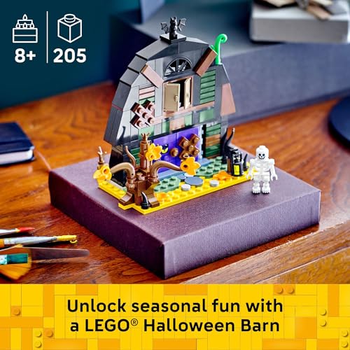 LEGO Halloween Barn Building Toy - Room Decor & Pretend Play Set for Boys & Girls, Ages 9+ - Halloween Toys & Crafts for Kids - Gift Idea - W/Scary Skeleton Minifigure - 40721 image 2