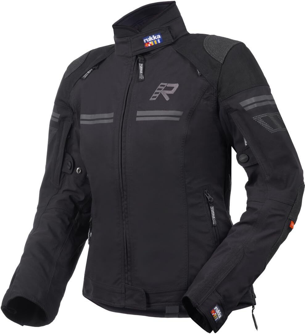 Rukka Armatou-R wodoodporna damska kurtka tekstylna motocyklowa, czarny, 48